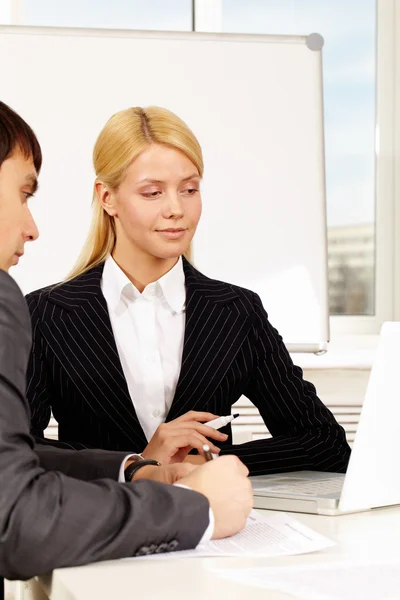 Pretty secretary — Stock Photo, Image