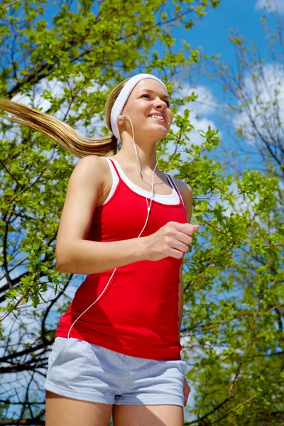 Running girl — Stock Photo, Image