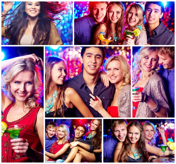 Freunde auf Party — Stockfoto