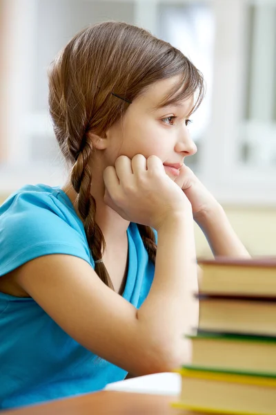 Aufmerksame Studentin — Stockfoto