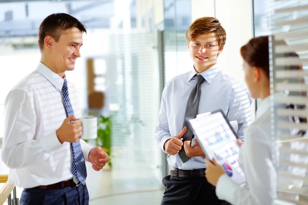 Gesprek van collega 's — Stockfoto