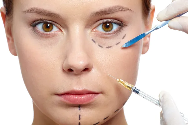 Botox tedavisi — Stok fotoğraf