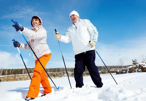 Skiën — Stockfoto