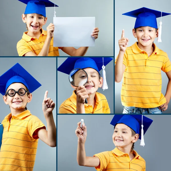 Menino da escola — Fotografia de Stock