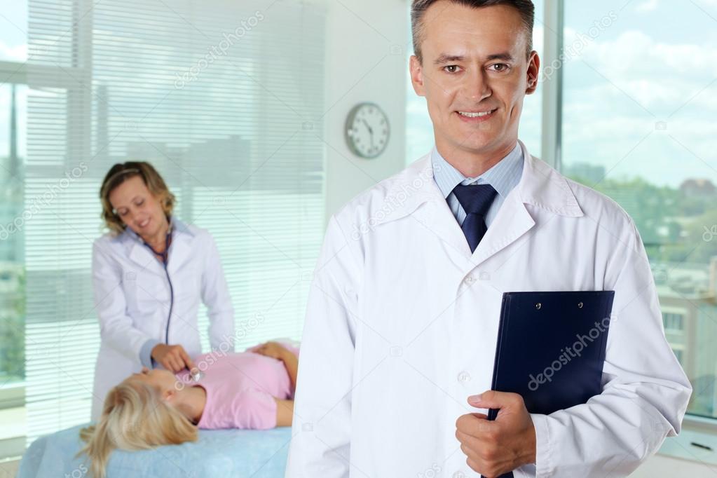 Male clinician