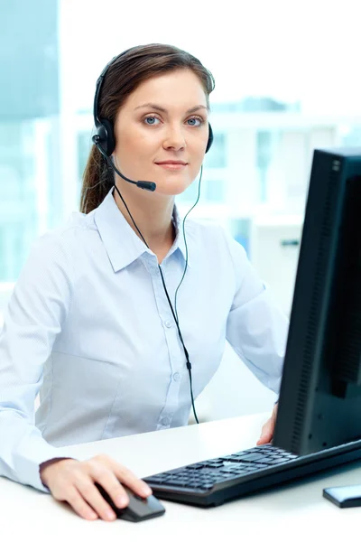 Customer support representative — Stock Photo, Image