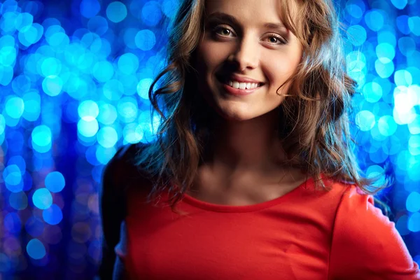 Smiling female — Stock Photo, Image