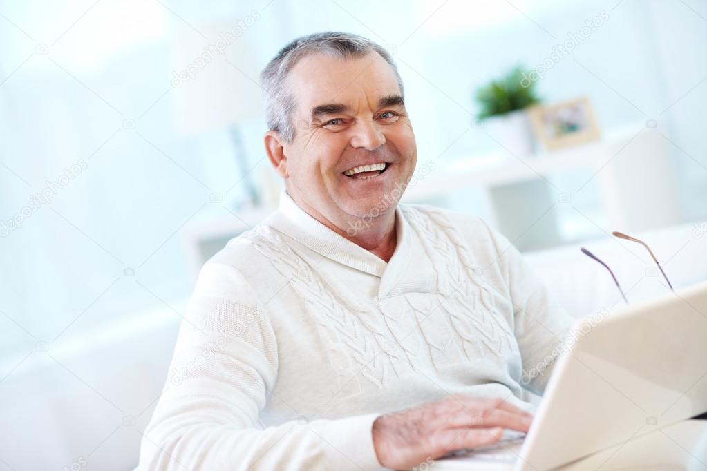 Man with laptop