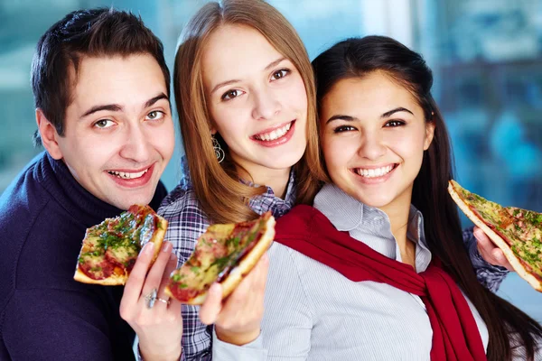 Hungriga vänner — Stockfoto