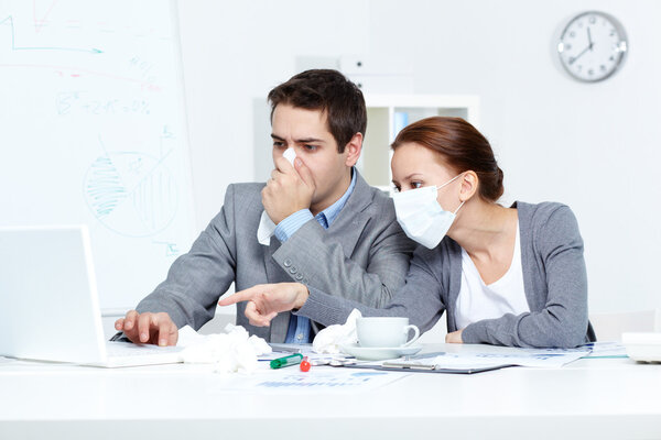 Работа во время болезни
