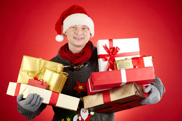 Generoso Babbo Natale — Foto Stock