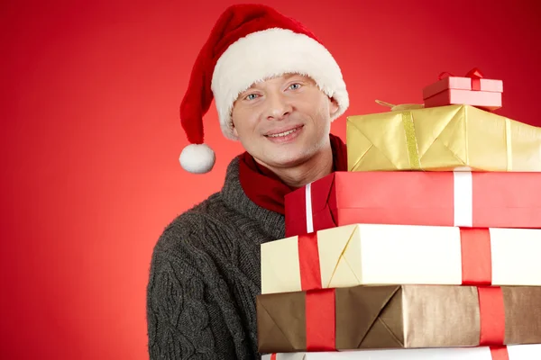 Man with boxes — Stock Photo, Image