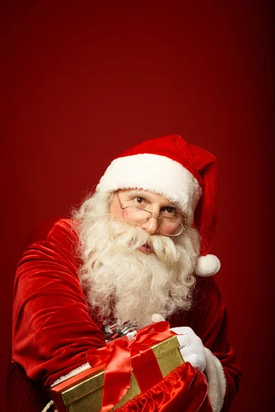 Generoso Papai Noel — Fotografia de Stock