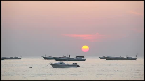 Barcos de pesca — Vídeo de stock