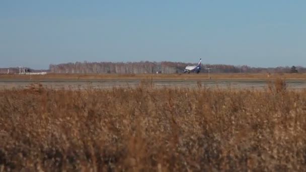 起飞 aeroflot — 图库视频影像