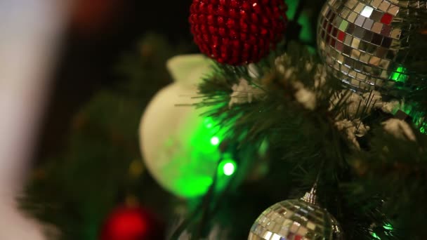 Рождественские шары — стоковое видео