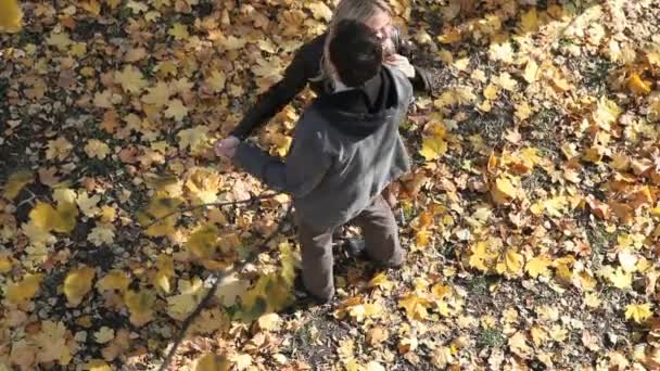 Baile de otoño — Vídeos de Stock