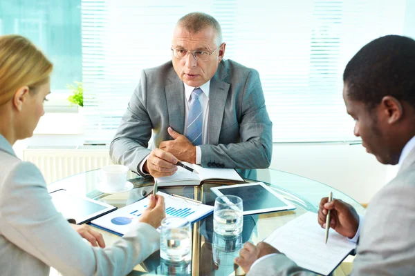 Aufgaben erklären — Stockfoto