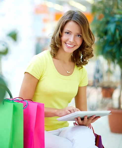 Touchpad shopping — Stock Photo, Image