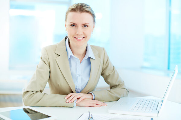 Businesswoman at workplace