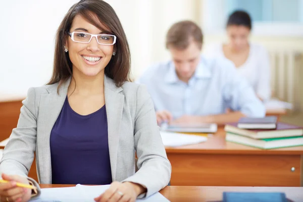 Hübsche Studentin — Stockfoto