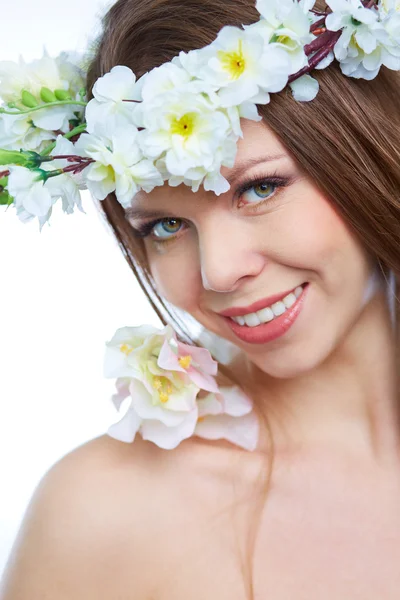 Princesa de flores — Fotografia de Stock