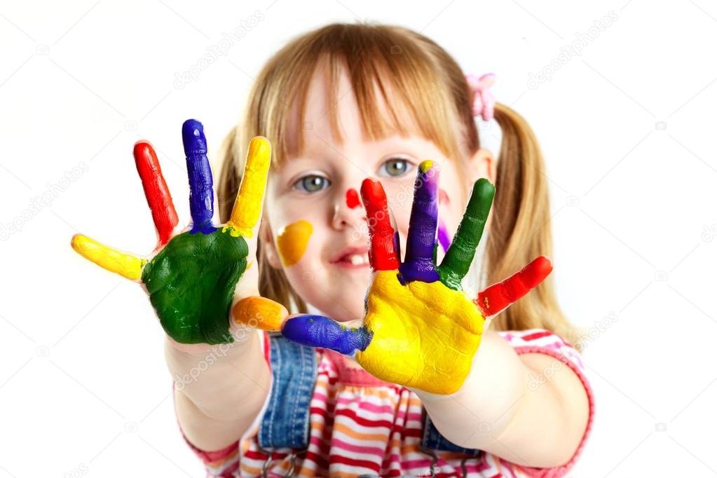 Colorful hands