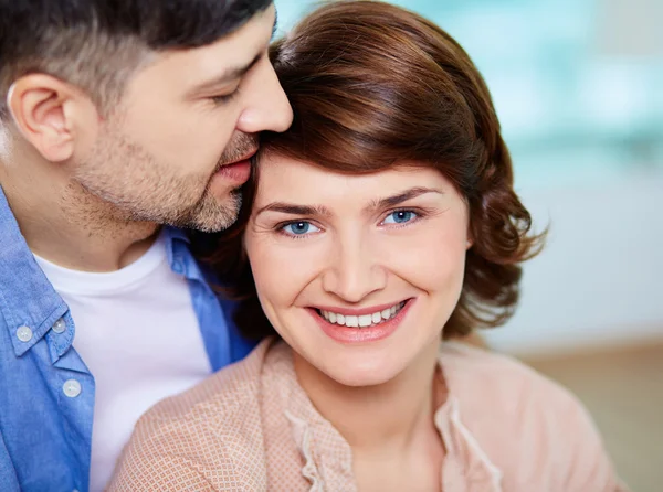 Vrouw en haar man — Stockfoto