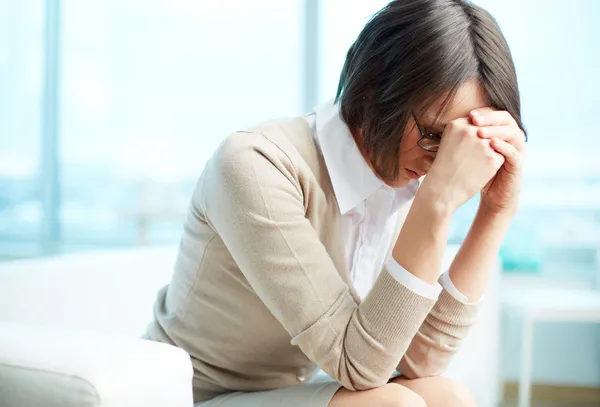 Vermoeide vrouw — Stockfoto