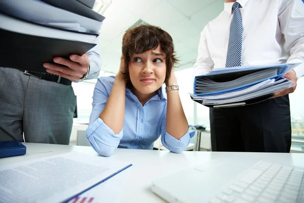 För mycket arbete — Stockfoto