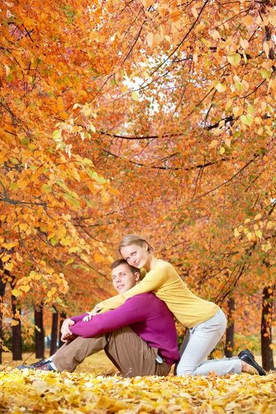 Liebe im Herbst — Stockfoto