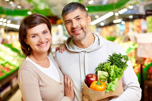 Vegetarianos felizes — Fotografia de Stock