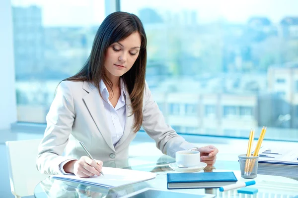 Prueba de competencia de escritura — Foto de Stock