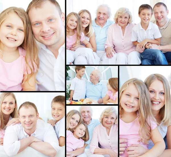 Grote familie — Stockfoto