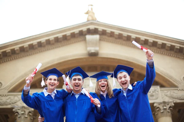 Joyful graduates — Stock Photo, Image