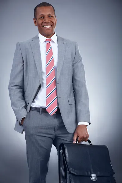 Man with briefcase — Stock Photo, Image