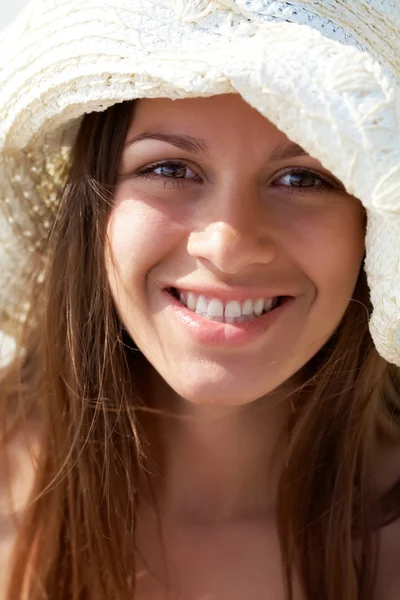 Chica en sombrero — Foto de Stock