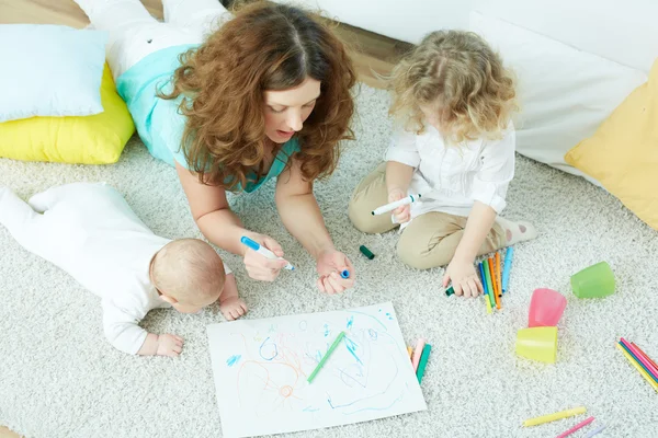 Familien-Tagespflege — Stockfoto