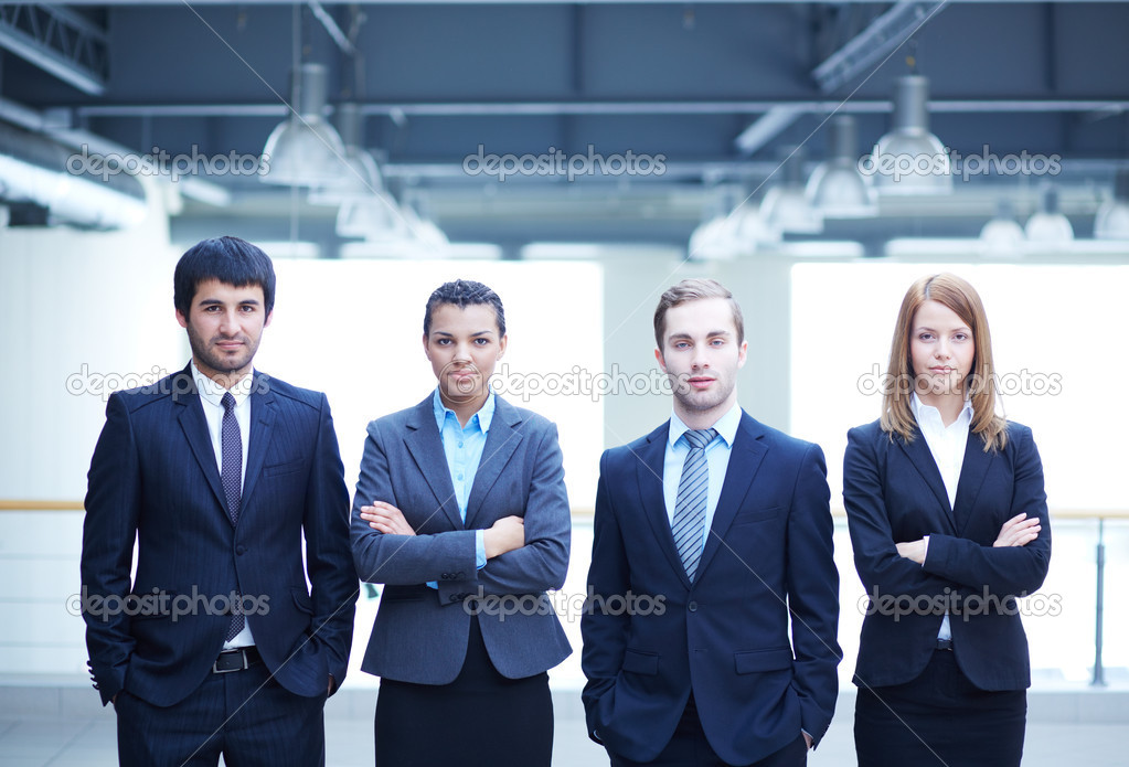 Multi-ethnic business team