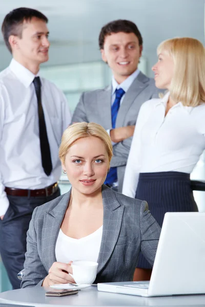 Datore di lavoro femminile — Foto Stock