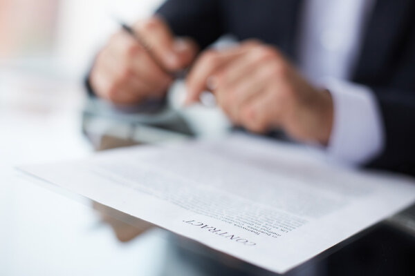 Terms of the contract