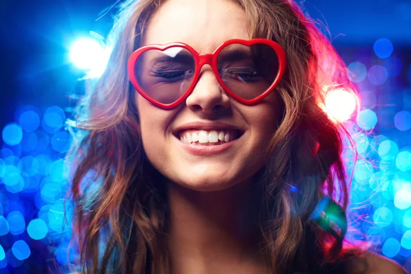 Heart-shaped glasses — Stock Photo, Image