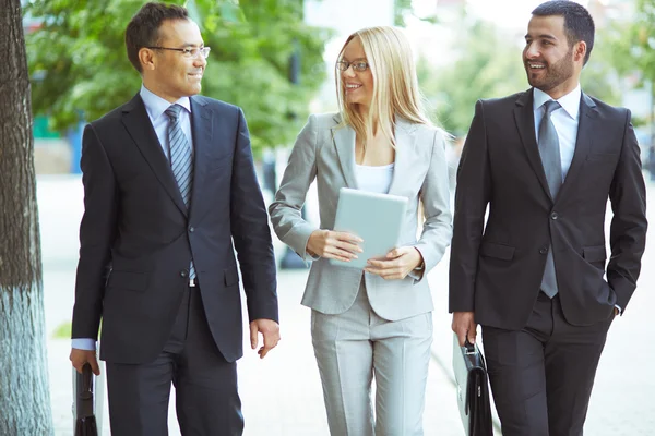 Team di lavoro amichevole — Foto Stock