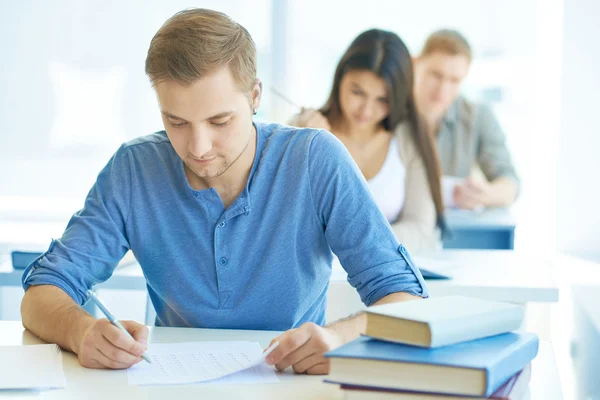 Student at lesson — Stok fotoğraf