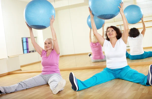 Exercise with balls — Stock Photo, Image