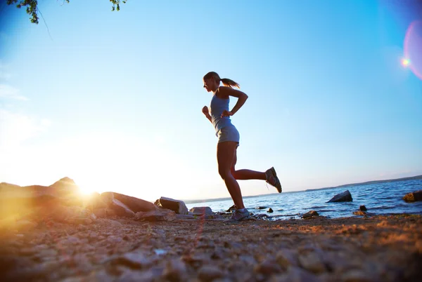 Girl running — Stock Photo, Image