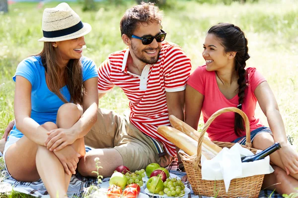 Friends on picnic — Stock Photo, Image