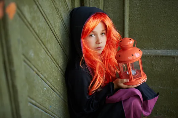 Child in Halloween attire — Stock Photo, Image