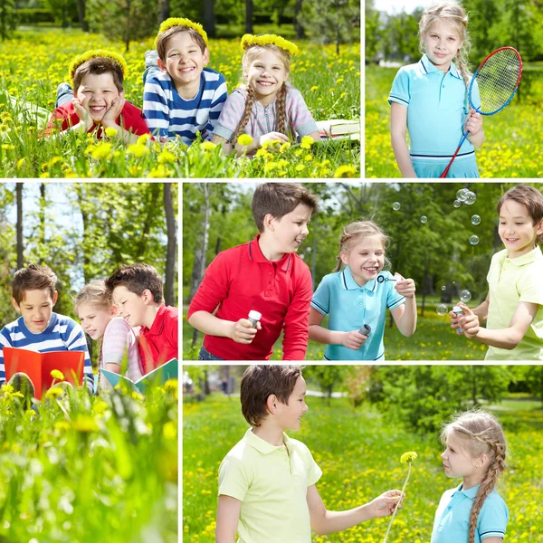 Rustgevende kinderen — Stockfoto