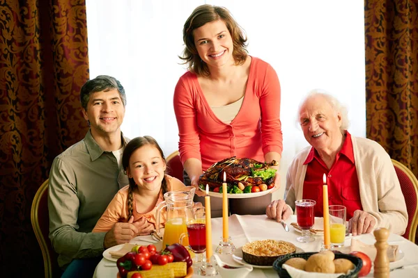 Tacksägelse kväll — Stockfoto